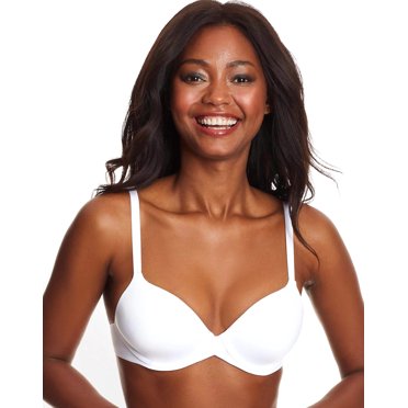 Maidenform Womens One Fabulous Fit 2.0 Tailored Demi Underwire Bra, 36A, White