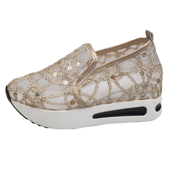 Kcodviy Chaussures Décontractées pour Femmes en Maille Tricotée Respirante Talons Pointus à Semelle Plate Chaussures Décontractées pour Femmes Chaussures de Confort Décontractées pour Femmes