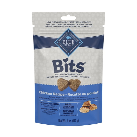 Blue Buffalo Bits Soft Dog Treats for Training, Chicken Recipe 4-oz bag