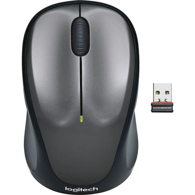 Logitech M317 Wireless Mouse, 2.4 GHz with USB Unifying Receiver, 1000 DPI Optical Tracking, 12 Month Battery, Compatible with PC, Mac, Laptop, Chromebook - Colt Glossy