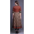 thumbnail image 4 of Bimba Kurtis Indiennes à Motif Damassé Floral Rouge pour Femmes, Longues, Évasées, Décontractées, Anarkali, Robes Ethniques Kurti-Petit, 4 of 5