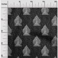 thumbnail image 1 of oneOone Viscose Jersey Fabric Leaves & Tree Block Print Sewing Fabric BTY 60 Inch Wide, 1 of 5
