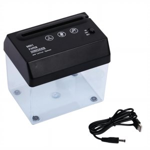 Déchiqueteuse automatique portative Mini Déchiqueteuse Mini USB Machine de découpe de fichiers de papeterie Machine spécifique
