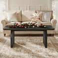 thumbnail image 4 of Fnova Farmhouse Coffee Table for Living Room, 47.24" Rectangle Black Coffee Table, Easy Assembly, 4 of 13