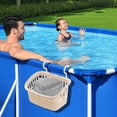 thumbnail image 1 of Dvkptbk Pool Side Storage Basket Set Pool Cup Above Ground Pool Accessories Pool Toy Basket Pool Storage Bins for Most Frame Pools Bathroom Accessories, 1 of 5