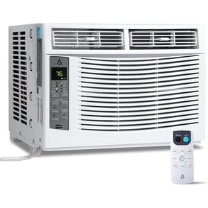 6000 BTU Window Air Conditioner with WiFi, Silent Indoor Window Air Conditioner, Cools up to 250 Sq. Ft. Energy Efficient/Remote/Application Control/Timer Function, Bedroom, Living Room