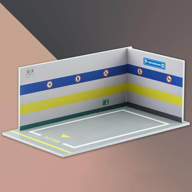 facefd 1:32 Parking Lot Model Car Diecast Garage for Diorama Collection Background 32188 Multicolor