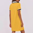 thumbnail image 4 of Dvprdro Robe d'Été pour Femme Mode Classique Unie à Manches Courtes Robe Mini Décontractée Ample avec Poches Robe Chemise de Tennis Golf, 4 of 5