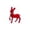 Red-2A, variant on Karymi Christmas Reindeer Figurine Initial Letter C Festive Deer Decoration for Mantelpiece Dining Table Home Decor Holiday Gift Red for Home Decor for Home Decor