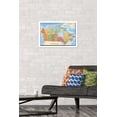 thumbnail image 3 of Map - Canada Wall Poster, 22.375" x 34" Framed, 3 of 4