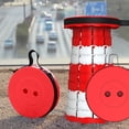 thumbnail image 5 of Huanglei Rainbow Style Telescopic Stool Outdoor Telescopic Plastic Stool Rotating Soft Cushion Portable Travel Storage Bag Queuing Folding Chair, 5 of 5