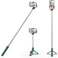 thumbnail image 1 of KOMI Selfie Stick, 40 inch Extendable and Portable Stable Selfie Stick Tripod with Wireless Remote Shutter Compatible with All Cellphones for Selfies, Live Streaming, Video Recording, Green, 1 of 5