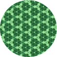 thumbnail image 1 of Ahgly Tapis d'Intérieur Lavable en Machine Carré Vert Émeraude Profond, 3 Pieds Carré, 1 of 7