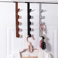 thumbnail image 4 of LQXZWJY Over The Door Hooks, Door Hanger Hooks for Hanging, Over The Door Towel Racks for Bathroom with 5 Coat Hooks, Over The Door Hanger, Coat Rack Hat Rack Over The Door Organizer, 4 of 6