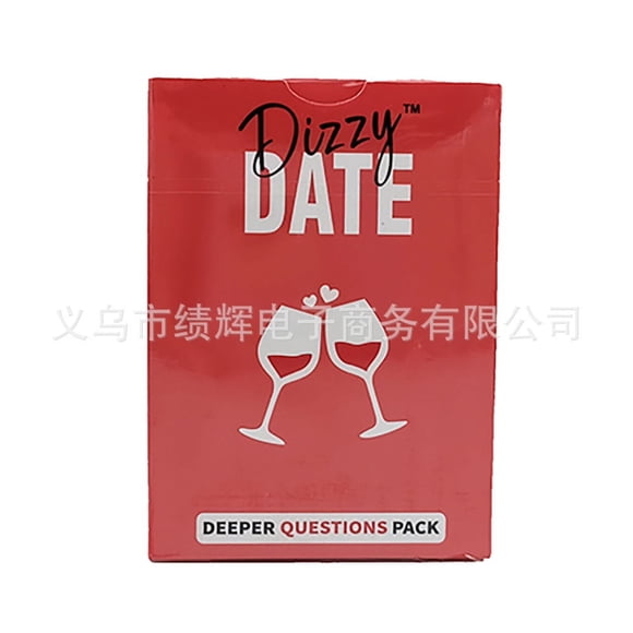 English card Dizzy date dizzy date extended friends party game card dialogue new