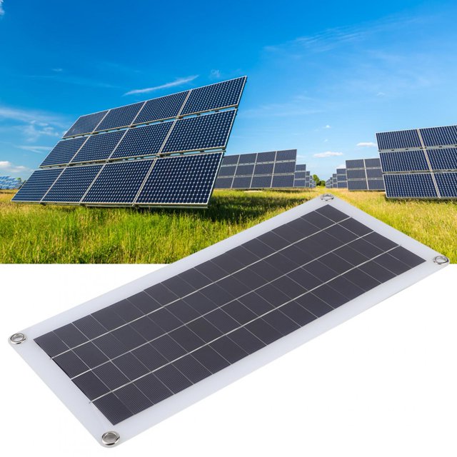 Solar Panel, 20W 18V Photovoltaic Panel, Durable Waterproof Camping for Outdoor