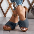 thumbnail image 2 of DXOUPM Ladies Sandal for Beach Flower Decoration Casual Open Toe Womens Sandals Daily Wear, 2 of 3