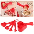 thumbnail image 2 of Measuring Tools Set for Kitchen - Heart Shaped 8 Piece Measuring Cups and Spoons for Dry and Liquid Use in Home Cooking and Baking 4PCS, 2 of 4