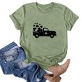 thumbnail image 2 of QIPOPIQ T-Shirts à Manches Courtes pour Femmes à Col Rond T-Shirts de la Saint-Patrick Hauts Shamrock T-Shirt Chemise Verte Tunique T-Shirts de la Saint-Patrick Tee T-Shirt T-Shirts de Noël pour les Fêtes T-Shirts Graphiques Aubaines, 2 of 4