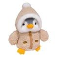 thumbnail image 1 of Brown Penguin Plush Toy Soft Material Comforting Gift For Children Indoor Decor Safe Design Cuddly Feel Portable Size Detailed Features, 1 of 7