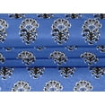 thumbnail image 5 of oneOone Velvet Blue Fabric Block Sewing Material Print Fabric By The Yard 58 Inch Wide, 5 of 5