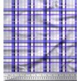 thumbnail image 1 of Soimoi Blue Rayon Fabric Gingham Check Decor Fabric Printed Yard 56 Inch Wide, 1 of 5