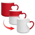 thumbnail image 1 of RKSTN Reveal Mug Heart-Shaped Color Changing Ceramic Mug - 11oz Heart Shape Changing Mugs With Side Heart Print Romantic Heart Handle Mug Romantic Surprise Gift kitchen gadgets, 1 of 6