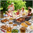 thumbnail image 2 of Fourchette de Barbecue en Forme de U Brochette de Hot-Dog Manche en Bois Bâtons de Rôtissage Extensibles Accessoires de BBQ Légers en Acier Inoxydable, 2 of 7