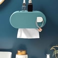 thumbnail image 2 of Commercial Toilet Paper Dispenser Wall-Mounted Home Living Room Creative Punch-Free Tissue Box Kitchen Toilet Storage Box Wall-Mounted Paper Box Wall Mounted Storage Box, 2 of 9