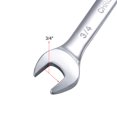 thumbnail image 4 of Unique Bargains 3/4" Ratcheting Combination Wrench SAE 72 Teeth 12 Point Ratchet Box Ended Spanner Tools, Cr-V, 4 of 5