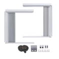 thumbnail image 1 of Adjustable Window AC Side Panels for Insulation, ABS Frame with PVC Louvers, Blocks Noise/Drafts, White, 1 of 4