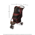 thumbnail image 3 of Gen7Pets Regal PLUS™ Pet Stroller, Dog Stroller - Cat Stroller, Black/Red, 3 of 5