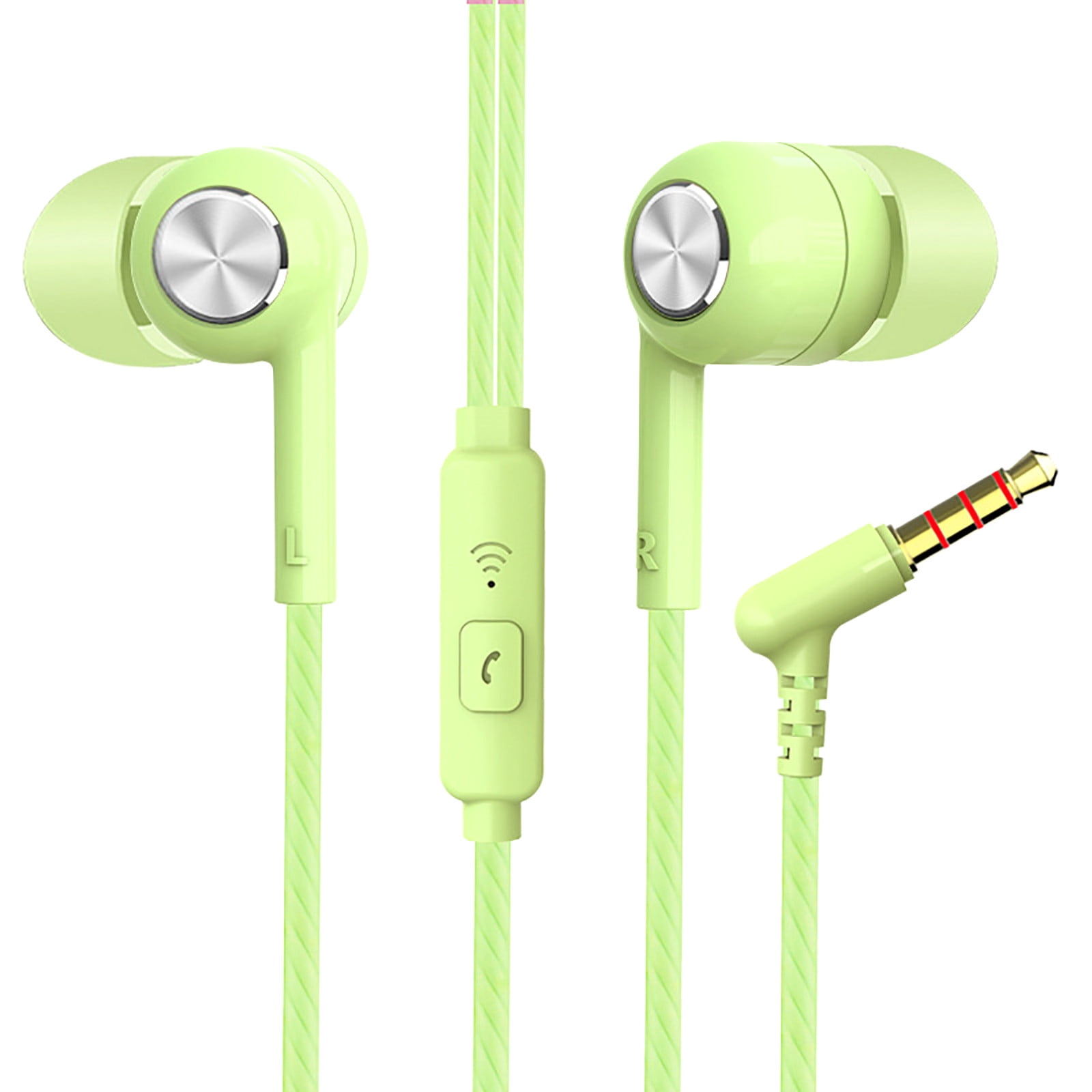 Earphones In Ear Headphones with Microphone 3.5mm Wired Stereo Earbuds