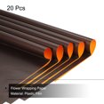 thumbnail image 3 of Unique Bargains Double Sided Color Flower Wrapping Paper Orange+Brown 22.8'x22.8' Waterproof 20 Pack, 3 of 5