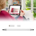 thumbnail image 1 of Capacitive Stylus Touch Screen Pen Precise Positioning No Delay 3-in-1 Multifunctional Stylus with 2 Fiber Nibs for Mobile Phone Tablet Smart Device, 1 of 7