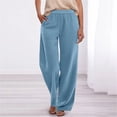 thumbnail image 2 of Women's Everyday Casual Long Pants for Summer Wear with Versatile Design and Easy Care Features, 2 of 5