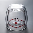 thumbnail image 2 of Scald Lovely Double Glass Milk Coffee Cup with Round Mouth, 2 of 9