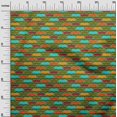 thumbnail image 3 of oneOone Polyester Spandex Forest Green Fabric Geometrical Sewing Craft Projects Fabric Prints By Yard 56 Inch Wide, 3 of 4