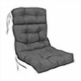 thumbnail image 3 of 20-inch by 42-inch Spun Polyester Solid Outdoor Tufted Chair Cushion Grey-Color, 3 of 4