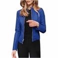 thumbnail image 1 of Fashion Women Long Sleeve Open Front Short Cardigan Short Suit Jacket Coat Top, 1 of 1