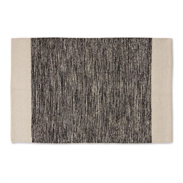 Design Imports CAMZ12631 Tapis Tissé à la Main 2 x 3 Pi., Bordure Noire Variée
