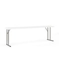 thumbnail image 1 of 18''W x 96''L Granite White Plastic Folding Training Table, 1 of 9