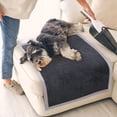 thumbnail image 2 of PiccoCasa Flannel Fleece Blanket Soft Warm Wide Hemmed Slate Gray 30"x40", 2 of 8