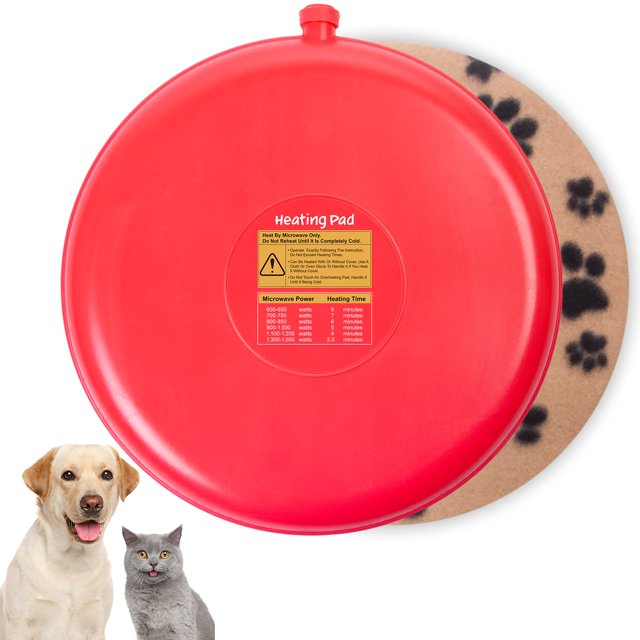 Pet Heating Pad Microwave Snuggle Warming Safe Outdoor Newborn Kitten Puppy Pet Bed Warmer Gel Reusable Heat Disc Waterproof Heating Disk for Dog Cat Rabbit and Guinea Pig Pet Gifts
