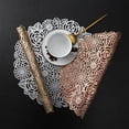 thumbnail image 1 of Iumwxz Kitchen Gadgets Hollowed Out Insulation Mat Solid Polyvinyl Chloride Leather Placemats Coffee Mats Kitchen Table Mats Easy to Clean Kitchen Table Mats Silver Pvc Hometrends, 1 of 4