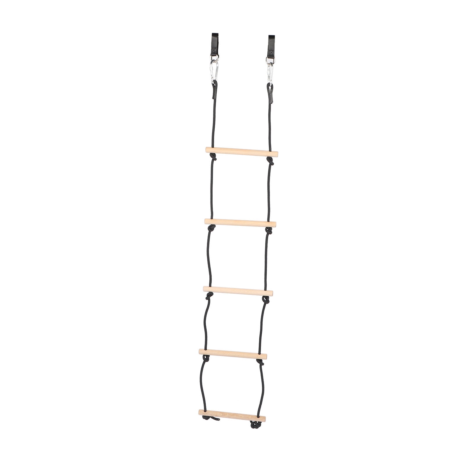 Kids Rope Ladder, Safe Easy To Install Kids Climbing Rope Ladder 5 Steps Prevent Slip Multifunctional Wooden  for Outdoor