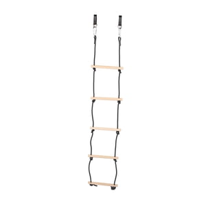 Échelle de corde pour enfants, sans danger Facile à installer Échelles de corde d'escalade pour enfants 5 Étapes Prévenir le glissement en bois multifonctionnel pour l'extérieur