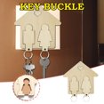 thumbnail image 1 of TopLLC Keychains Wooden DIY Couple Key Wall Hanging Car Keychain Small Gifts Onion cut, 1 of 9