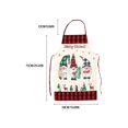 thumbnail image 3 of Kitchen Apron Sleeve 1Pcs Christmas Apron Funny Cartoon Apron Style Christmas Santa Snowman Christmas Dinner Party Cooking Baking Barbecue Crafting House Cleaning Kitchen, Kitchen Apron Sleeve, 3 of 6
