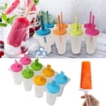 thumbnail image 1 of DIY Plastic Popsicle Molds Set | Eight Colorful Mini Square Ice Cream Makers with Lids | Spill-Proof Freezer Ice Pop Tray | Food-Grade DIY Snow Cone Molds | Easy Clean | 8-Pack | Kids &, 1 of 7